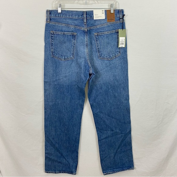 Men's Goodfellow Relaxed Denim Jeans 33x32 Straight Leg Blue  Medium Wash NEW - Picture 4 of 12